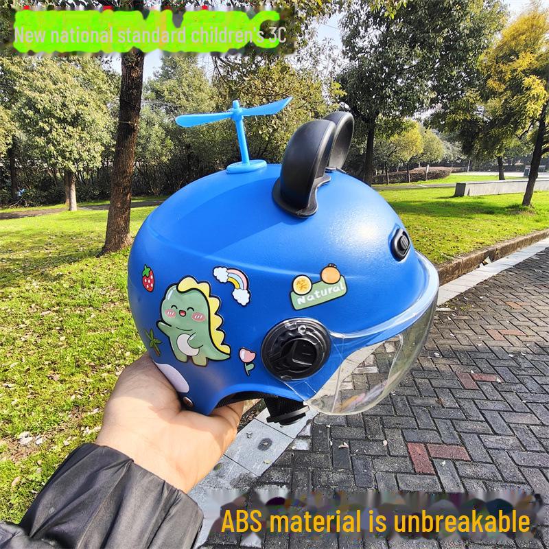 Регулируемый детский электрический мотоциклетный шлем для мальчиков и девочек - Защита от солнца