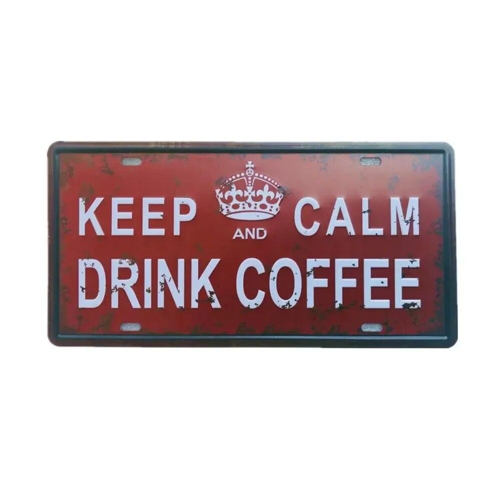 Metal Tin Sign Car License Plate Beer Beach USA Art Poster Shabby Plaque Iron Poster Pub Wall Sticker Decor