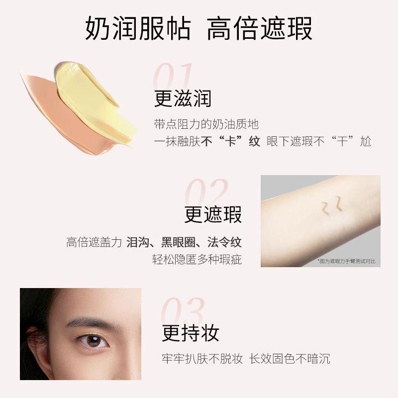 Maogeping Beauty Профессиональная палитра консилеров двойного цвета Высокое покрытие Увлажняющий консилер Макияж 3 г
