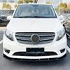 Накладка на передний бампер, спойлер, диффузор, сплиттер для Mercedes Benz Vito W447 V220 V250 V260 2016-2023 ABS Черный Обвесы Тюнинг