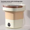 1 Set Foldable Mini Washing Machine Low Noise Energy-saving Compact Size Underwear Socks Clothes Small Washer Bathroom Supplies