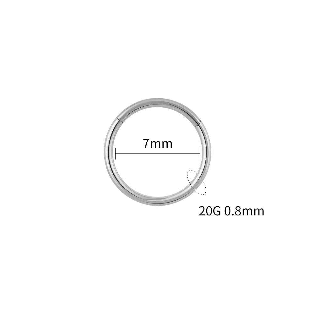 Право Grand Титановые шарнирные кольца для пирсинга носа ASTM F136 20G 18G 16G Кольцо для септума Пирсинг тела Украшения Серьга для хряща уха Helix Rook