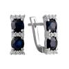 Серебряные серьги с натуральным сапфиром 5.057ct (2061137)