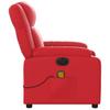 Electric Massage Chair Red Faux Leather