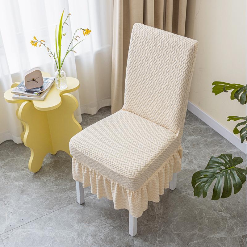 Эластичный утолщенный универсальный комплект чехлов для стульев и табуретов для обеденного стола