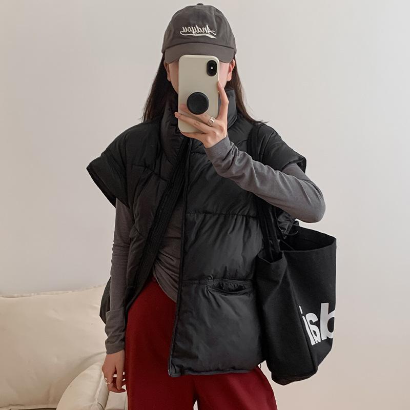 Autumn And Winter New Women'S Casual Thickened Down Loose Warm Vest Jacket