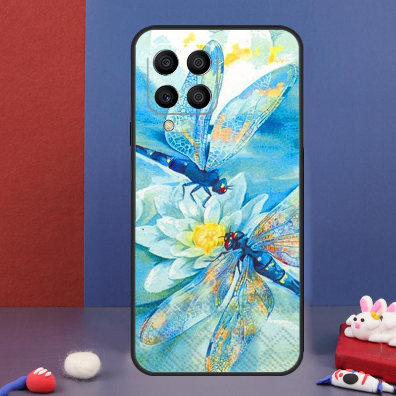 Luxury Dragonfly Case For Samsung Galaxy M13 M53 M06 M16 M31 M11 M35 M55 M15 M56 M36 M12 M32 M52 M14 M34 M54