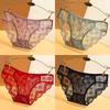 4 шт., женские кружевные трусики, нижнее белье с низкой посадкой, модные кружевные трусы, женские мягкие трусы, нижнее белье