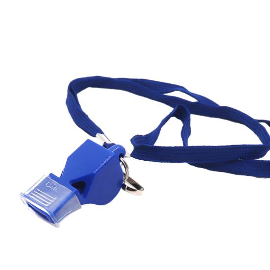 Свисток с шнурком и ручкой для рта. Пластиковый спортивный свисток. Громкий четкий звук. Свисток для тренеров, судей, тренировок, кемпинга, выживания в чрезвычайных ситуациях.