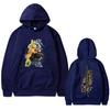 Anime Demon Slayer Agatsuma Zenitsu Double Sided Print Hoodie Men Women Cartoon Fashion Oversized Hoodies Vintage