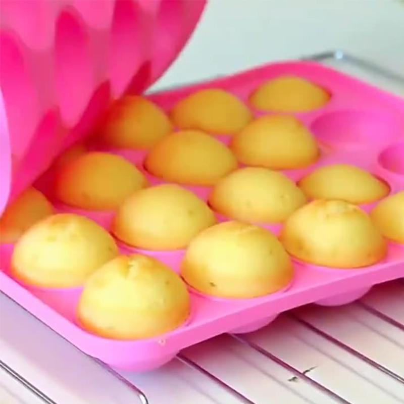 20 Grids Lollipop Mold Cake Pops Mold Chocolate Candy Silicone Mold Pop Lollipop Maker Tool Cake Baking Mold For Handmade Bake