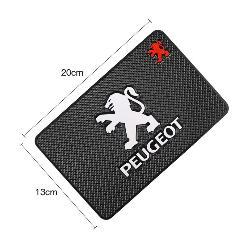 Car Dashboard Non-slip Mat Phone Key Storage Pad Car Accessories For Peugeot 206 307 308 207 3008 208 407 508 2008 5008 301 406