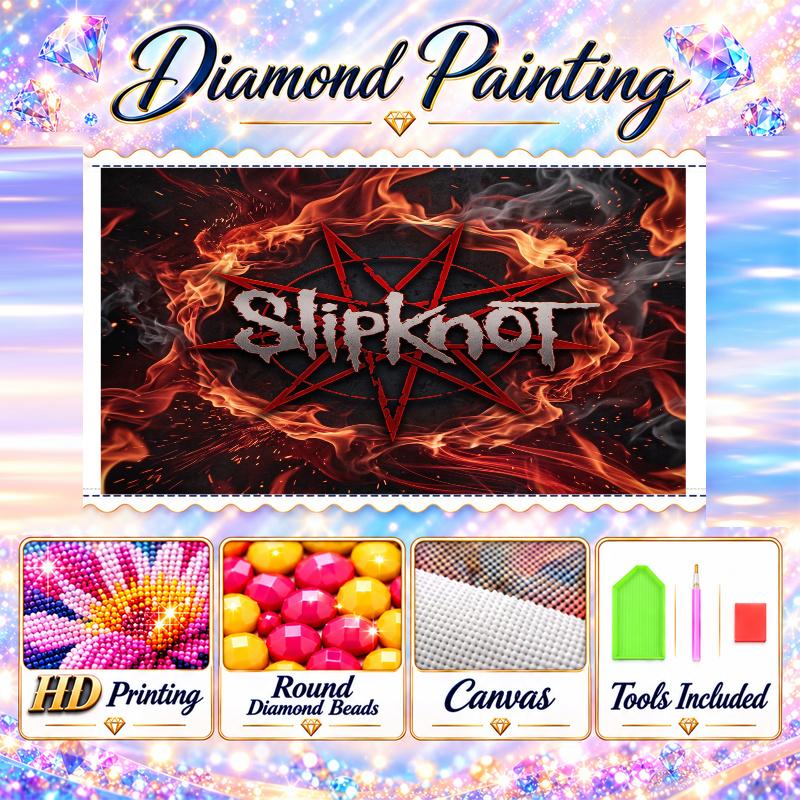 Slipknot Diamond Painting Kit 5D Full Drill DIY Diamond Mosaic Wall Art Home Decor