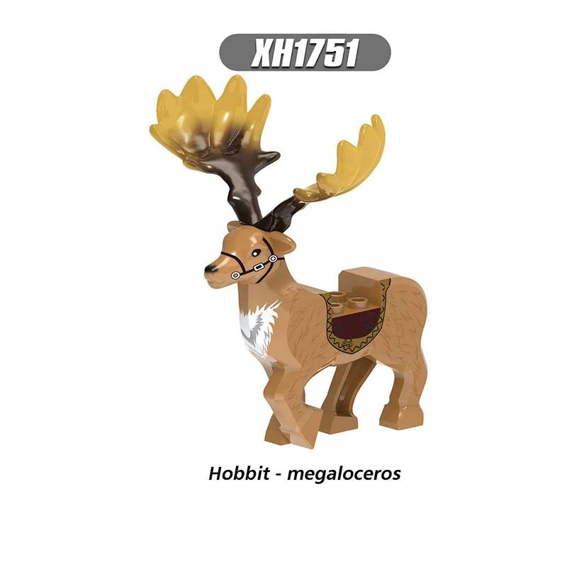 Christmas Elk Reindeer Deer Figures Animals Building Blocks Blocks Playthings Ideal for Children Children Xmas Toy Animals Block Christmas Gifts