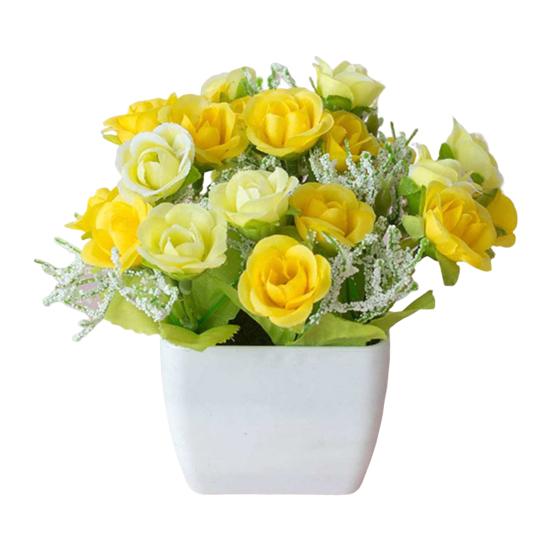 Поддельный цветок бонсай, креативный, нежный, без полива, искусственный цветок в горшке, увеличивает жизнеспособность, искусственный бонсай в горшке, искусственный цветок бонсай, домашний декор