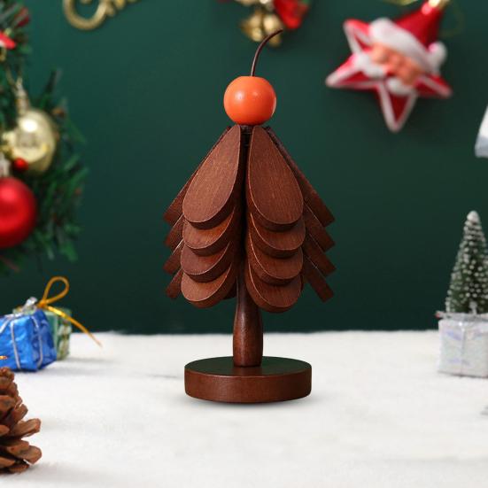 3/4Pcs Christmas Tree Trivets for Hot Dishes Tree Shape Bamboo Potholder with Holder for Pans Bowls Plates Teapots Coasters Home Table Decor