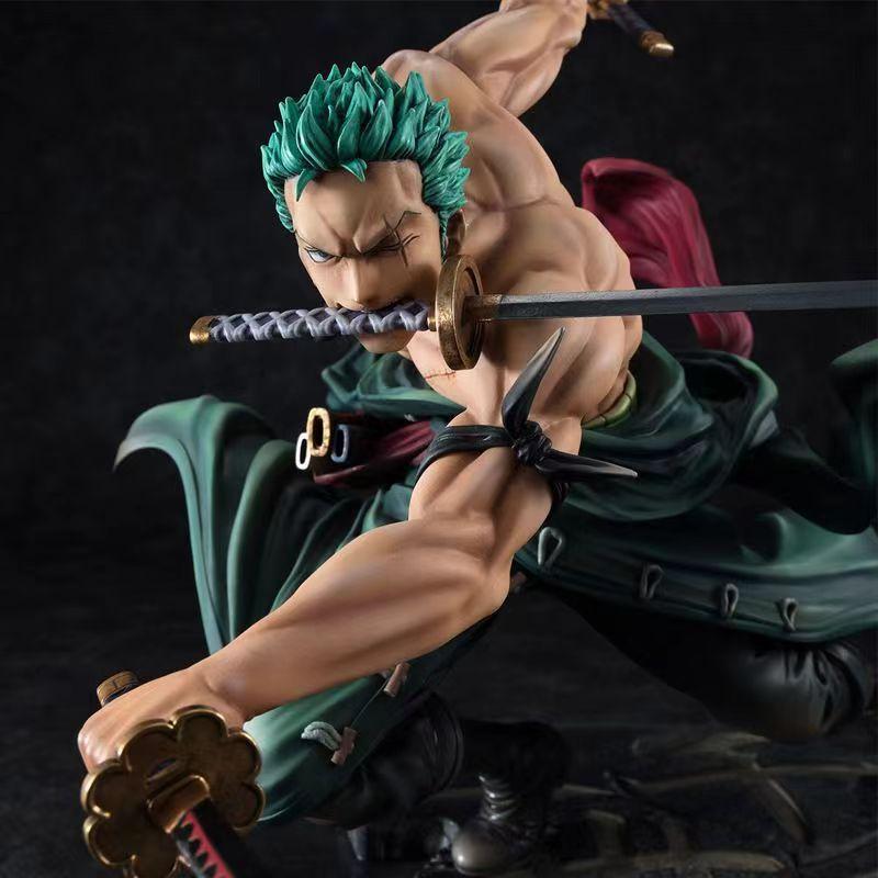 Игрушки Фигурки One Piece 10 см Аниме GK Ророноа Зоро Трехлезвийный Sa-maximum ПВХ Коллекционная фигурка Действия Модель Кукла Подарки Детям