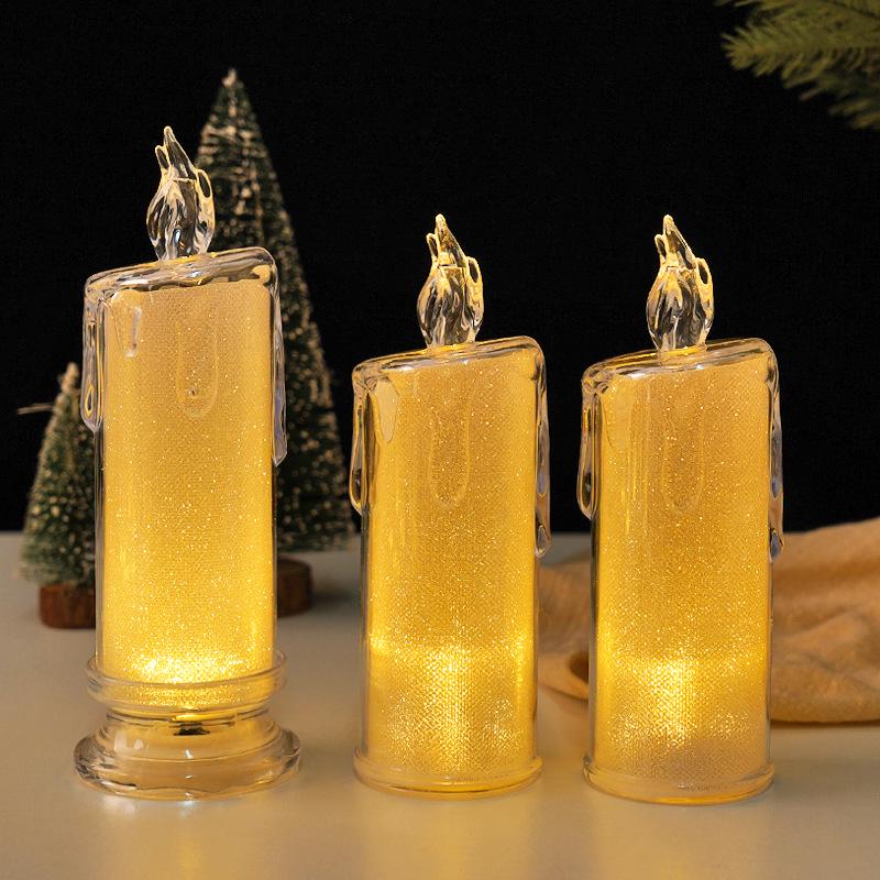 Светодиодная беспламенная лампа-свеча - романтический ночник и декоративное украшение