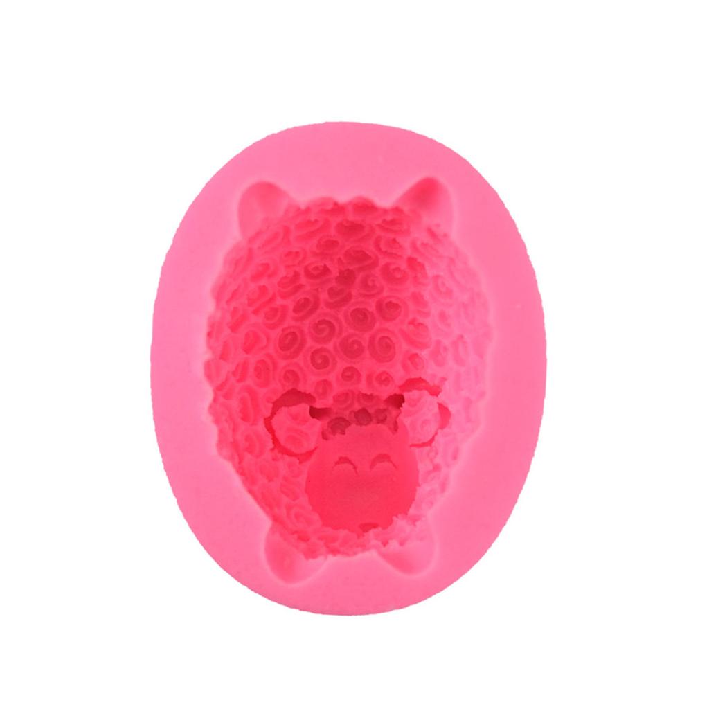 3D силиконовая форма для свечей с изображением овцы, ручная работа, ароматерапевтические свечи, поставки для изготовления гипсового мыла, силиконовая форма, 3d форма из смолы для рукоделия