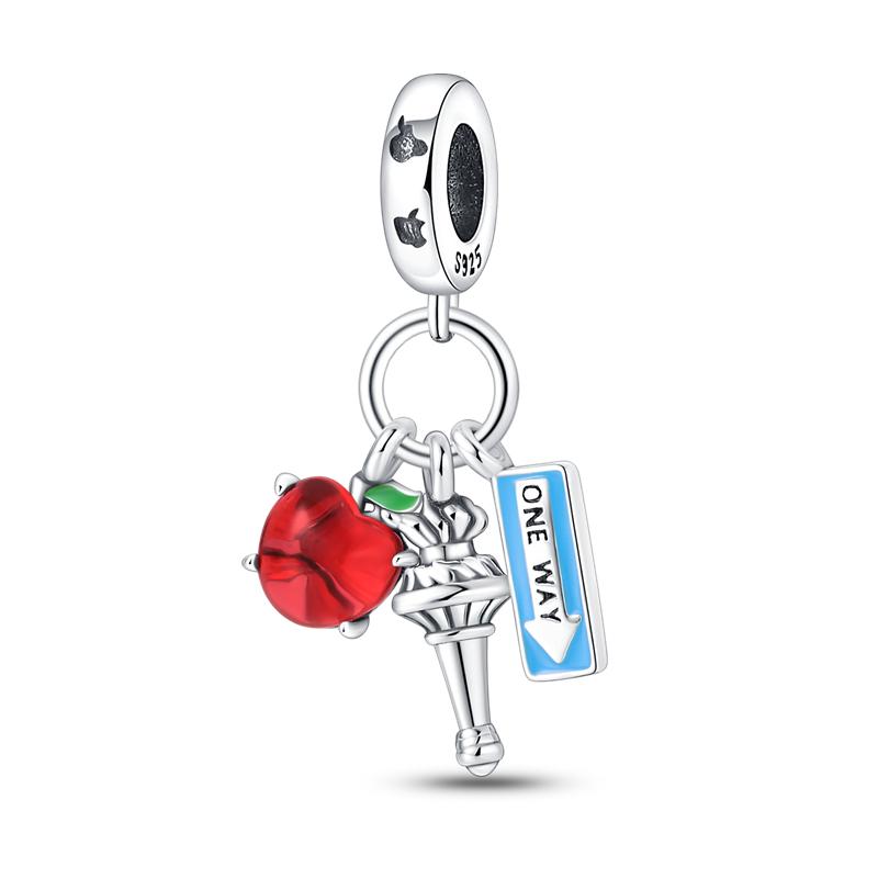 Copper Color Eiffel Tower Famous Attractions Series Charms Bead Fit 3Mm Original Bracelets Diy Jewelry Souvenir Gift