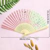 Vintage Silk Folding Hand Fan Chinese Japanese Bamboo Fans Craft Gifts Women Dance Performance Props Home Decoration Ornaments