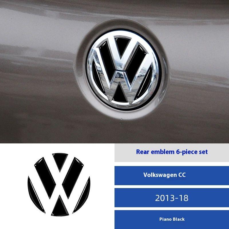 For VOLKSWAGEN VW Car Emblem Stickers Suitable for VW Volkswagen CC 2013-2018 Front And Rear Car Emblem Stickers Interior Modifi