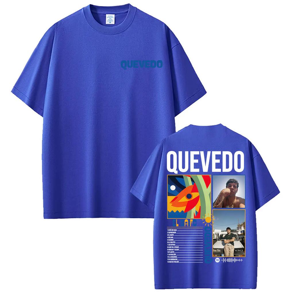 Графические футболки Rapper Quevedo 2026 EL BAIFO для унисекс, женщин, Харадзюку, винтажные, готические, повседневные, 100% хлопок, оверсайз