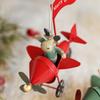 Миниатюрное Рождественское Подвесное Украшение Миниатюрное Рождественское Подвесное Украшение Деликатное Железное Смоляное Украшение для Праздничной Елки
