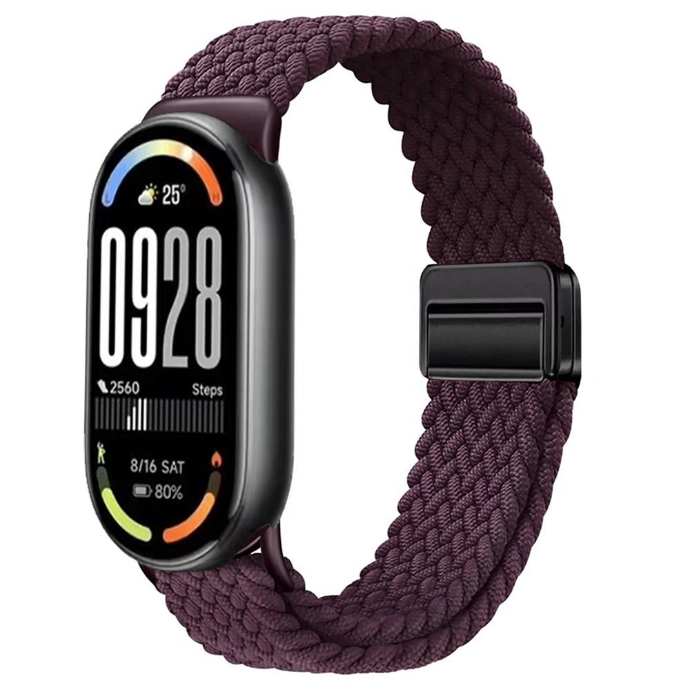 Нейлоновый петлевой ремешок для Xiaomi Mi Band 10 Браслет Плетеный Браслет Дышащий Наручный ремешок для XiaoMi Band 8 9 10 NFC Магнитная застежка Ремень
