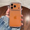 Новый прозрачный акриловый чехол для телефона iPhone Air 17 Pro Max 16 11 12 13 14 15 Plus Xs X XR Металлическая кнопка Прозрачная крышка Fundas