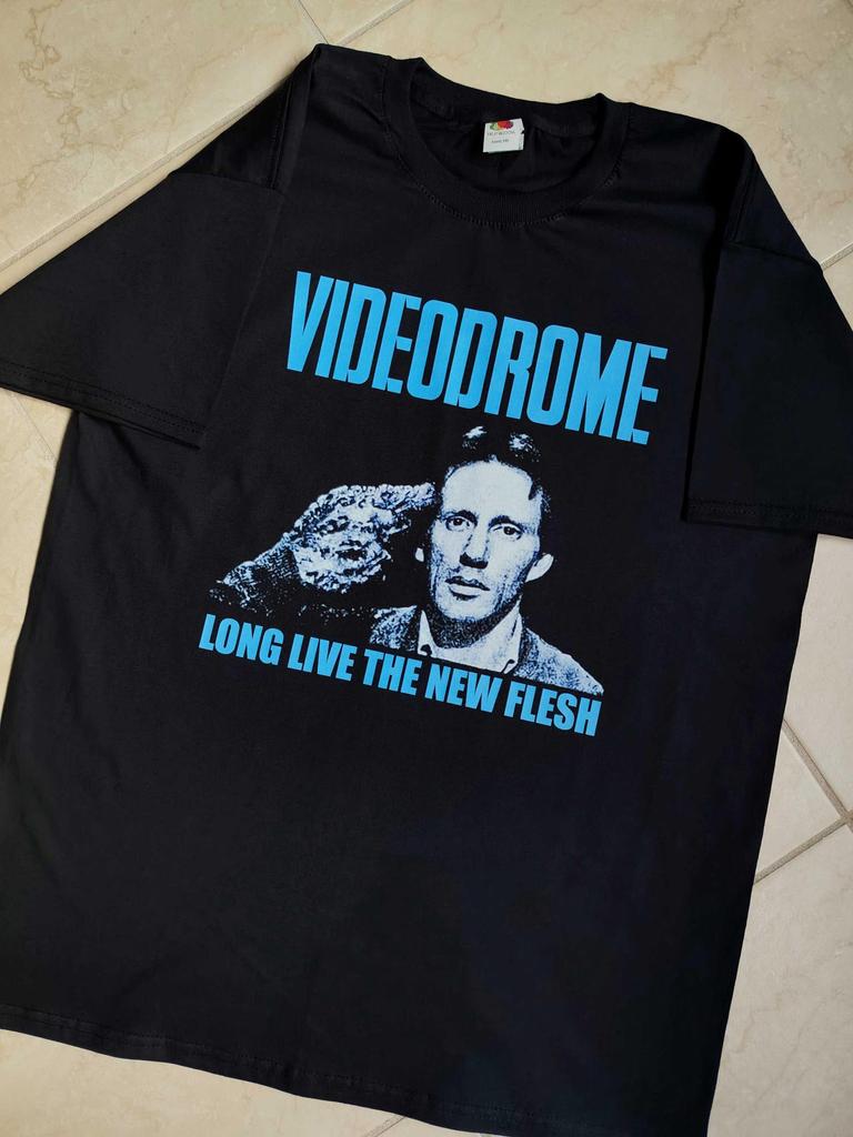 Videodrome T shirt David Cronenberg cult film 80s Poster long live the new flesh shirt horror cinema movie shirt