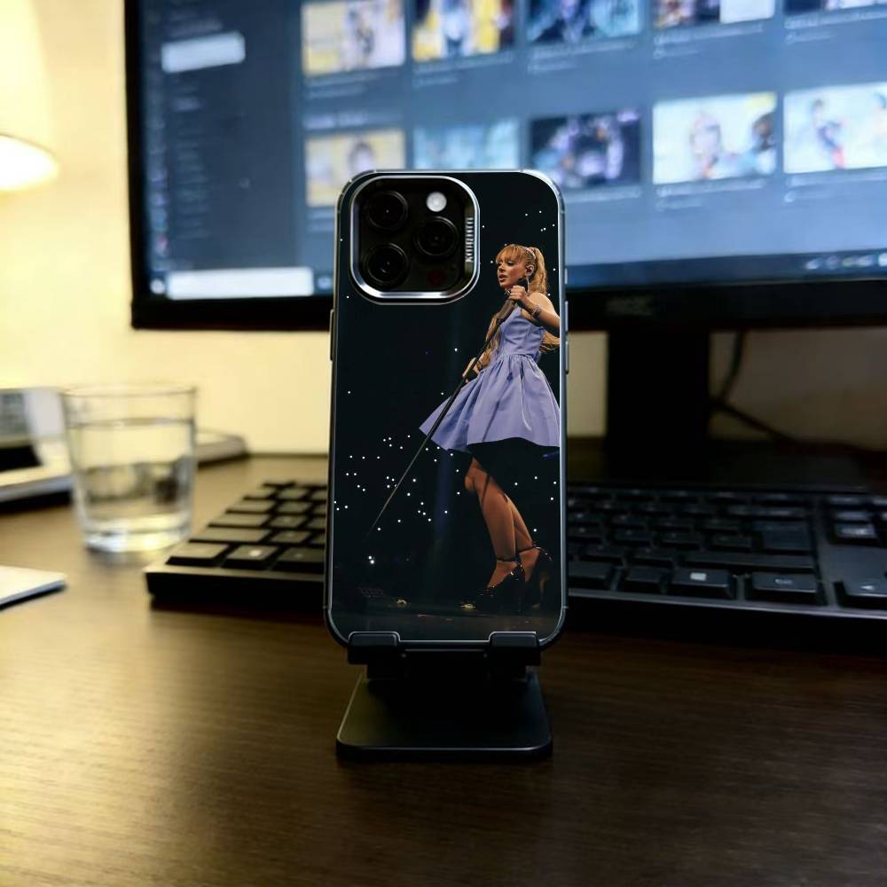 Чехол для телефона A-Ayliva Singer для iPhone 17,16,15,14,13,12,11 Plus,Pro Max,XS,Цветной серебряный внутренний чехол
