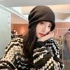 Drawstring Baggy Slouchy Beanie Bonnet For Women Autumn Winter Ear Keep Warm Skullies Cap Fashion Girl Kint Woolen Hat