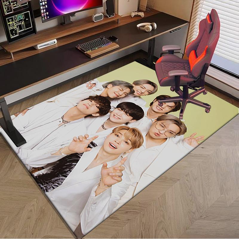 K-pop BT music group Carpet, Chair Rug,Rug for Office Bedroom living rooms, Doormat decor Fan Gift Christmas Gift