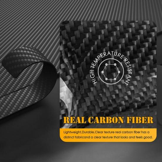 Carbon Fiber Interior Door Handle Bowl Panel Trim Fit For 08~14 Dodge Challenger