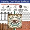 2D Flat 1pc, Retro 2026 Birthday Aluminum Hanging Plaque, Vintage "Legends Were Born in 2026" Metal Wall Sign, Funny Aged Perfectly Wall Art Decor