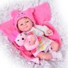 Силиконовая кукла REBORN 42см BABY DOLL с одеждой магнитной соской бутылочкой свидетельством о рождении для девочек