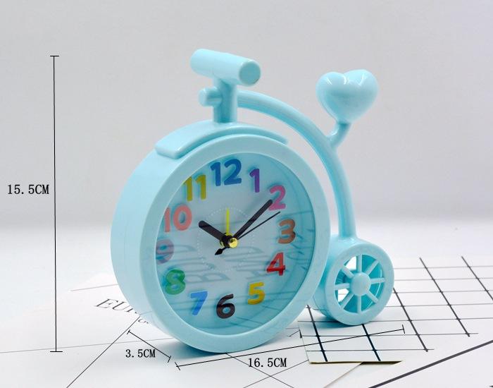 Korean version of the clock candy color 1D digital three-dimensional clock face large bicycle student alarm clock 10 yuan