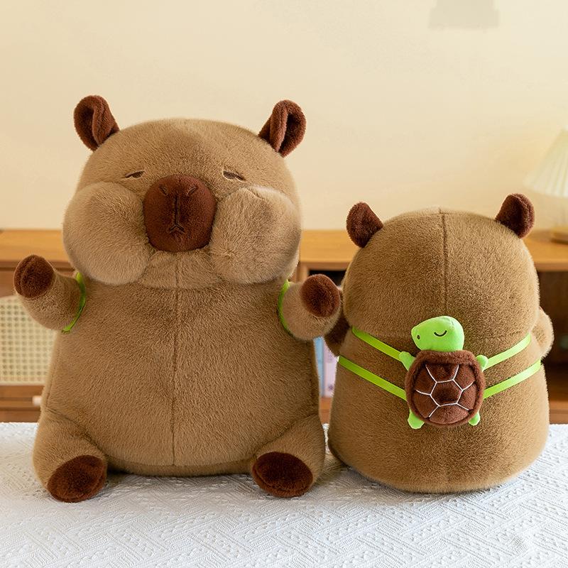 Сидящая милая утка капибара плюшевая игрушка капибара для детей подарок