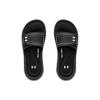 Under Armour Ignite VII Lightweight Cushioning Comfortable Durable EVA Slide Sandals Women Sandals Black 1287319-001