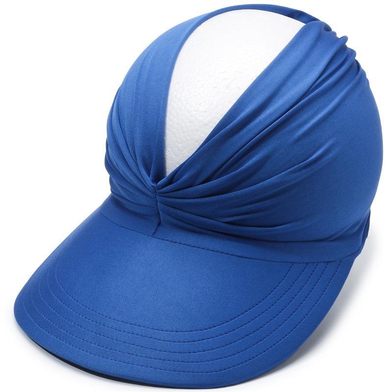 Fashion Summer Beach Hat Women's Sun Visor Sun Hat Anti-ultraviolet Elastic Hollow Top Hat New Casual Caps