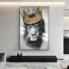 Modern Lion of the Tribe of Judah Painting On Canvas Lion With Crown Wall Art Animal Posters Prints for Living Room Decoration