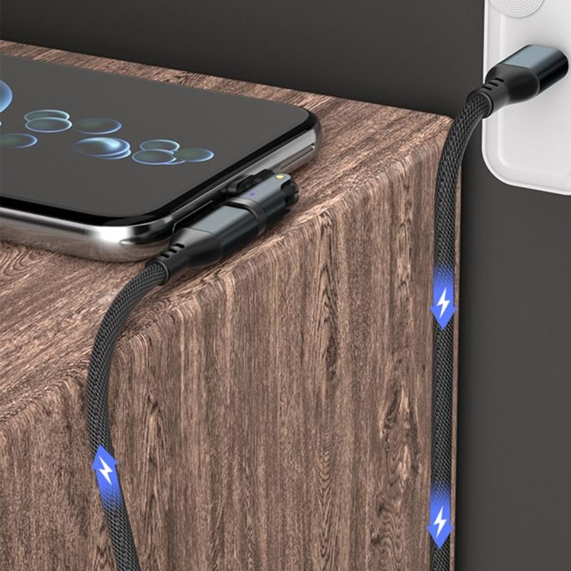 Поворотный на 180° USB C на USB C Адаптер PD 240 Вт Быстрая Зарядка 480 Мбит/с Совместимый Для Телефона Ноутбука Планшета Быстрая Зарядка Устройств