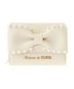 Maison de Fleur Кошелек с лентой и жемчугом цвета слоновой кости, Женский,