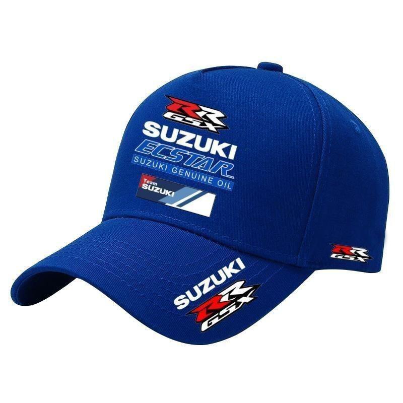 Бейсболка для гонок на мотоциклах Suzuki Для мужчин и женщин Внешняя защита от солнца при езде и впитывающая пот бейсболка
