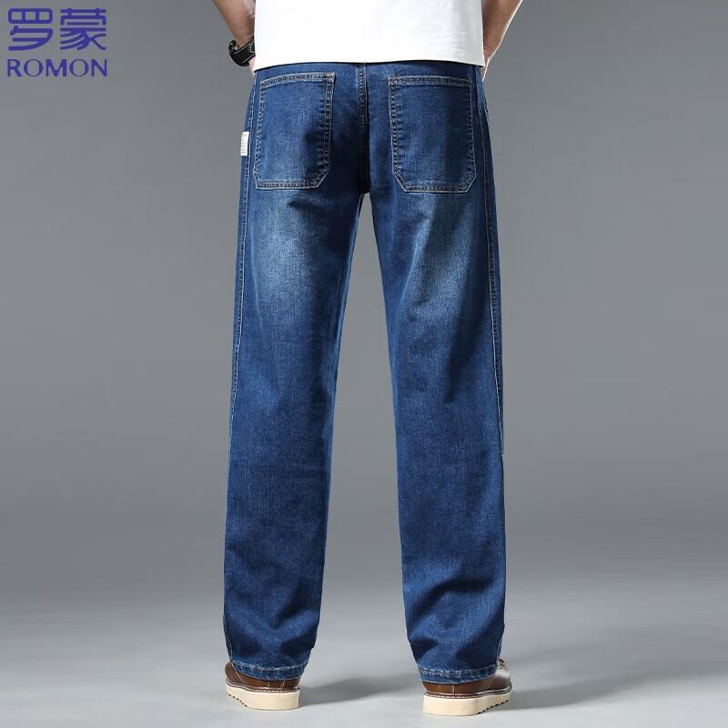 Мужские джинсы прямого кроя Romon свободного покроя, стрейч
