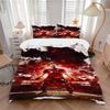 3Pcs Football Hero Flames Bedding Sets For All Sizes New 3D Printed Bed Cover Comforter Duvet Cover Pillowcase Bedroom Decoration