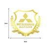Car Badge Body Side Metal 3D Emblem Ears of Wheat Sticker Decal Auto Exterior Accessories for Mitsubishi Lancer Ex Evo ASX L200