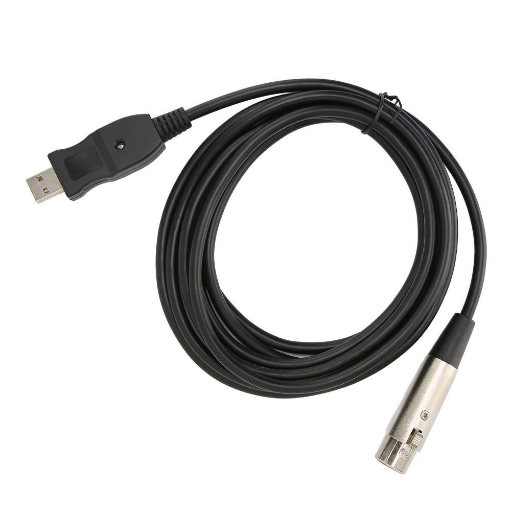 9.8ft Microphone Converter Cable Plug and Play Studio Audio Mic Connector PC / Laptop Audio