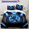 3pcs Duvet Cover Set (1*Duvet Cover + 2*Pillowcase, Without Core), Chelsea F.C Print Soft All‑Season Bedding Set, Home Bedroom Decor Gift